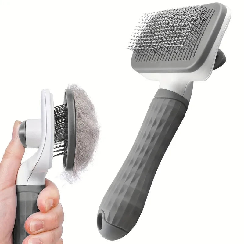 PawFresh™ Self-Cleaning Grooming Brush